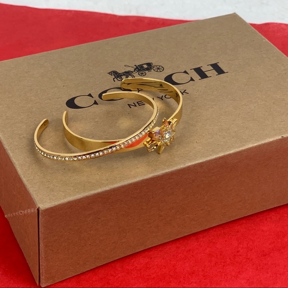 Coach Cuff Bangle Set of Two - Picture 2 of 7